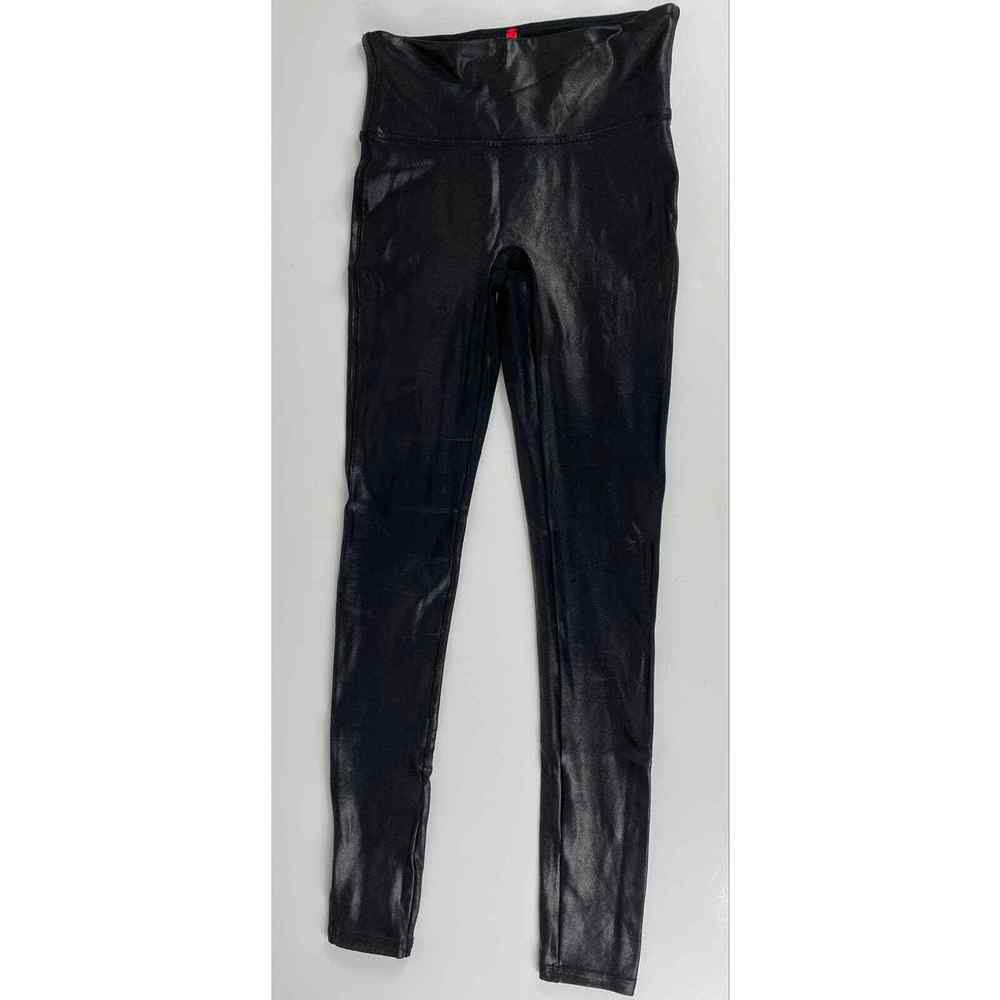 Spanx Women's Faux Black Leather Leggings Size S